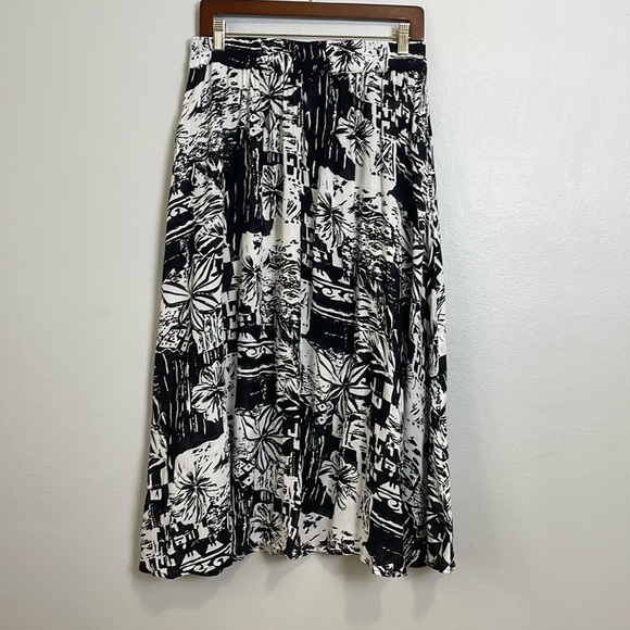 Anthony Richards Dresses & Skirts - Anthony Richards Vintage Maxi Floral Skirt Size M Semi-Sheer Elastic Waist Si